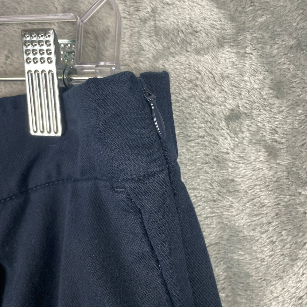 J.Jill Dress Pants Womens 10 Blue Wide Leg Cotton Blend Stretch Pleated Trousers - Picture 5 of 11